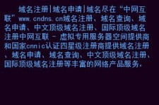 中文域名的网站(以中文域名为网站主域名的网站有哪些)