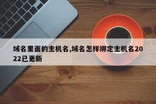 域名和主机？什么是域名和主机名一样吗