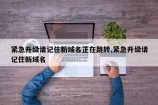 紧急域名升级 域名紧急升级怎么做