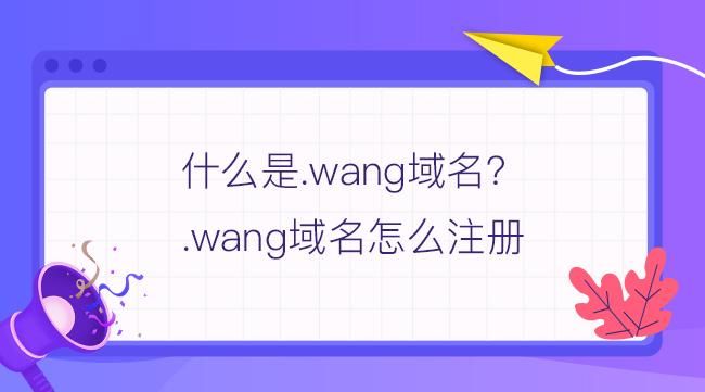 wang域名？wang域名是一个怎么样的域名