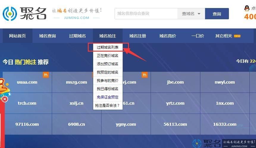 过期域名抢注查询，怎么查看将要过期的域名域名抢注有什么技巧