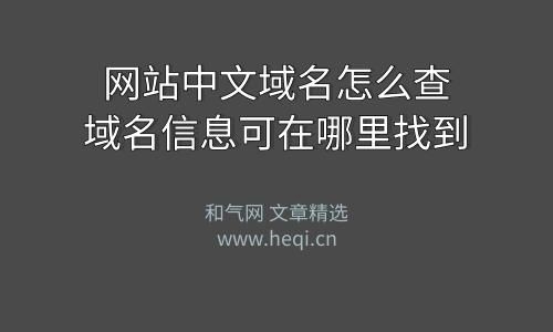 网站域名查询，网站域名怎么查